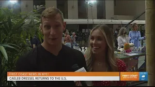 'I'm excited to get home': Caleb Dressel speaks with First Coast News after returning to the U.S.