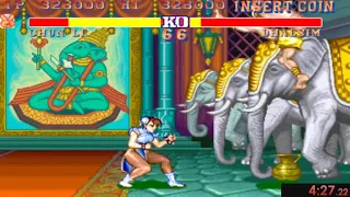 Street Fighter II (Arcade) Chun li Speedrun (Level 7/Hardest) 11:20