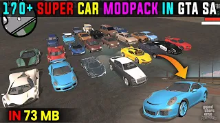170+ Vehicle MODPACK For GTA San Andreas MOBILE | ONLY DFF | in 73MB