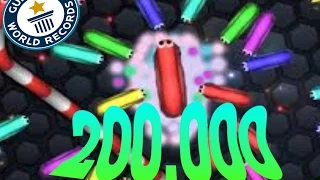 200,000K+ WORLD RECORD MASS GAMEPLAY - SLITHER.IO WORLD RECORD (YouTube SLITHER.IO Highscore)