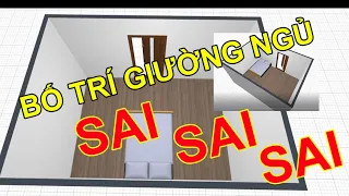 Bố trí giường ngủ sai phong thủy sẽ rất nguy hiểm