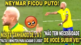 OLHA SÓ A REAÇÃO DO NEYMAR APÓS O GOL DE EMPATE DA CROÁCIA, DEU UMA BRONCA NO FRED 😱