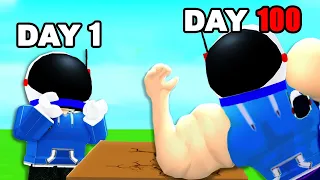 100 Days in Arm Wrestling Simulator!!