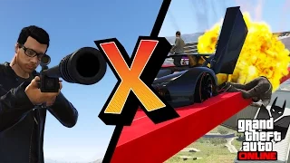 GTA V Online Versus #72: CARROS VS ARMAMENTO PESADO