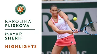 Karolina Pliskova vs Mayar Sherif - Round 1 Highlights I Roland-Garros 2020