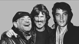 Elvis, Willie Nelson, and Kris Kristofferson Perform "Why Me" [Virtual Trio]