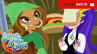 #StayHome | Food Fight! 🎂| #SweetJustice | DC Super Hero Girls