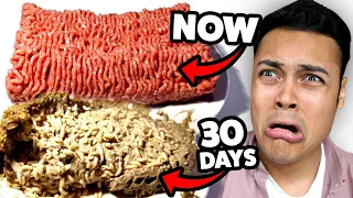 LEAVING FOOD FOR 30 DAYS (DISGUSTING)