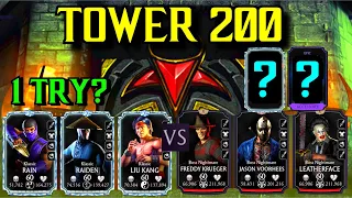 ONLY 1 ATTEMPT?! | Nightmare Tower Boss 200 Fight + Reward | MK Mobile