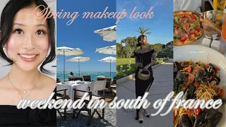 Spring makeup look + short and sweet weekend in the south of France