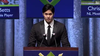 Shohei Ohtani Full length versionMLB English Speech  on Jan26, 2019 大谷翔平　英語　スピーチ　2019年1月26日　メジャーリーグ