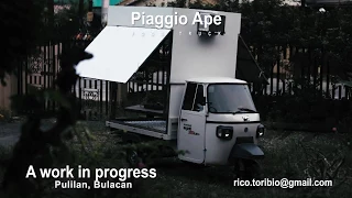 PIAGGIO FOOD TRUCK (a work in progress)