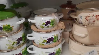 Украинская посуда - кастрюли, миски, чайники акции в ТЦ Эпицентр Киев.