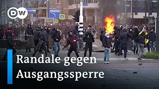 Niederlande: Ausschreiteungen nach Protesten gegen Corona-Maßnahmen der Regierung | DW Nachrichten