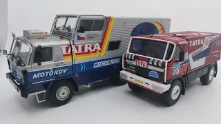 Kultovní náklaďáky minulé éry č. 16 Tatra 815 4x4 Dakar + č. 17 Tatra 815 GTC v 1:43 od DeAgostini