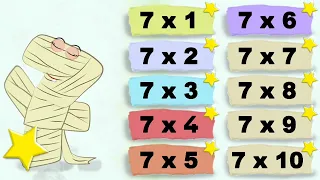 🔢Learning multiplication Numbers - Mathemagics Number 7🔢