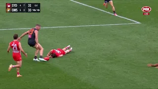 Tom McCartin gets a concussion