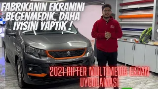 PEUGEOT RIFTER ANDROİD MULTİMEDİA CAR PLAY UYGULADIK!CELALİ ŞİRKET