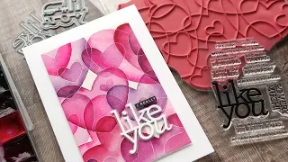 Watercolor Hearts Valentine's Day Card