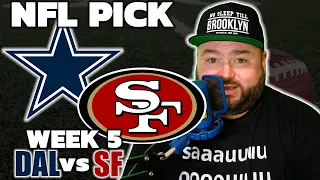 Cowboys vs 49ers Week 5 NFL Picks | Kyle Kirms Predictions | The Sauce Network