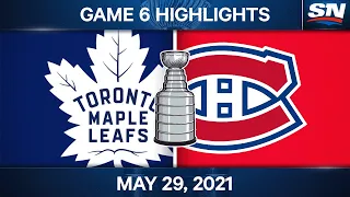 NHL Game Highlights | Maple Leafs  vs. Canadiens, Game 6 – May 29, 2021