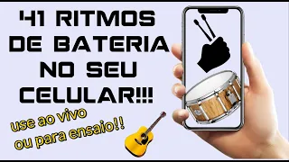 Aplicativo com 41 ritmos de bateria (p/ ao vivo ou ensaio)