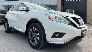 2017 Nissan Murano SL 4dr All-Wheel Drive in White w/ Cream Interior Walk-Around