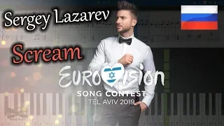 Sergey Lazarev - Scream - Eurovision 2019 (Russia) (на пианино Synthesia cover) Ноты и MIDI