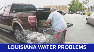Southeast Louisiana residents rush to stock up on bottled water with state of emergency looming