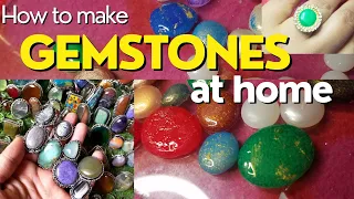 Diy gemstones| hot glue gun hacks|gemstones ideas @Randomona @TheQ. #diycrafts  #fizaimdiycrafts