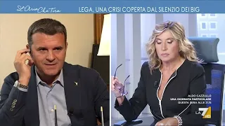 Myrta Merlino a Gian Marco Centinaio: "Lega all'8,8% e i suoi colleghi tutti sereni? Io non ci ...