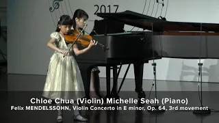 Chloe Chua - Mendelssohn, Violin Concerto in E minor, Op.64, 3rd Movement, 26 Aug 2017 (Age 10)