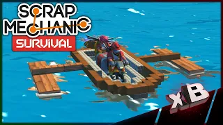 Scrap Mechanic Survival Multiplayer | Building a Functional Boat! [E07]