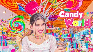 Living in a Candy World for 24 hours!🍭🍬 *Eating Giant lollipop*