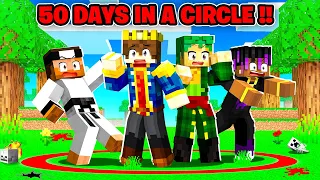 100 Days But YOU CAN'T LEAVE THE CIRCLE In Minecraft 😰