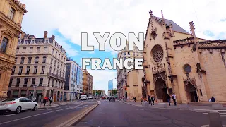 Lyon, France - Driving Tour 4K