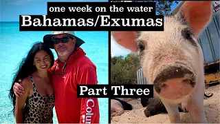 EXUMAS - PART 3 - ONE WEEK WITH A MOORINGS CHARTER - SWIMMING PIGS, STANIEL CAY, HIGHBOURNE CAY