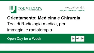 Orientamento: Tecniche di radiologia medica, per immagini e radioterapia – Open Day for a Week