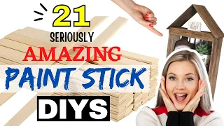 How to Use Paint Sticks to Make Beautiful Home Decor! Wood Paint Stick DIYS | Dollar Tree DIYS