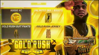 I FINALLY WON UNLIMITED BOOST IN GOLD RUSH! IT TURNED MY PLAYER INTO A DEMIGOD NBA 2K21 (MUST WATCH)
