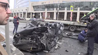 Страшная авария на Садовом кольце в Москве