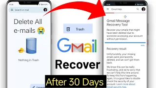 How to Recover Permanently Deleted Emails from Gmail 2024 | Recover deleted mail from gmail