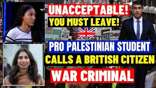 No UK Visa For Islamists As Pro Palestinian Student Call British Citizen ‘’War Criminal‘’ Deport Now
