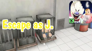 How to escape from the cage as J. in ice scream 6