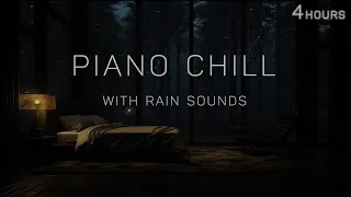 Calming Piano Music with Rain Sounds - Sleep and Relax with Soothing Melodies 🌧️ Stress-Free Nights