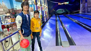 Playing bowling 🎳 With Piyush