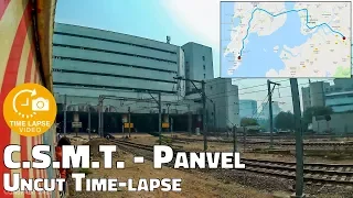 Mumbai Local Time-lapse - CSMT to Panvel Uncut Journey | 0.5 Sec Time lapse