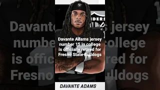 Davante Adams officially retired the number 15 in college football for the Fresno State Bulldogs