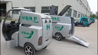 3 wheels Electric cargo tricycles for the garbage collection and transportation truck JLM102412