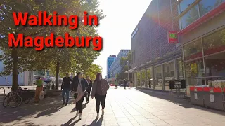 Magdeburg | Day Time Walking Tour | Magdeburg Schöne Stadt | City Walk 4K